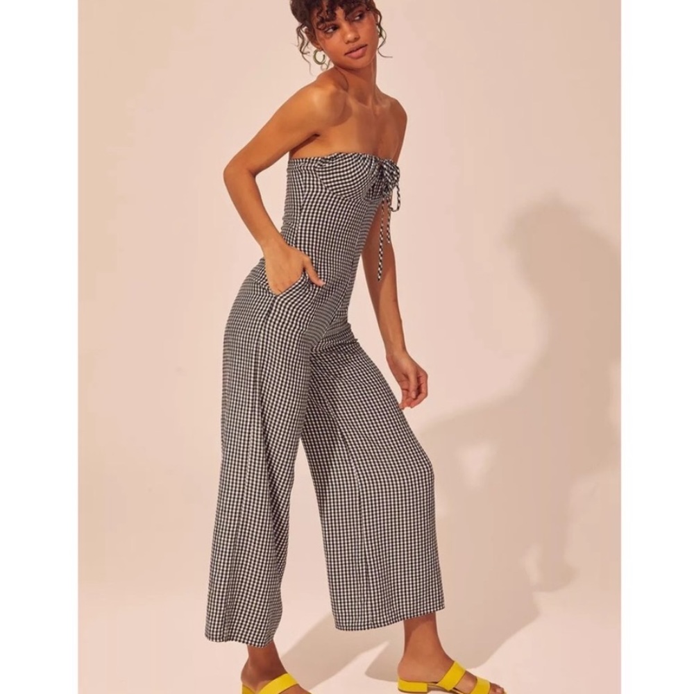 NEW Solid and Stripe strapless jumpsuit